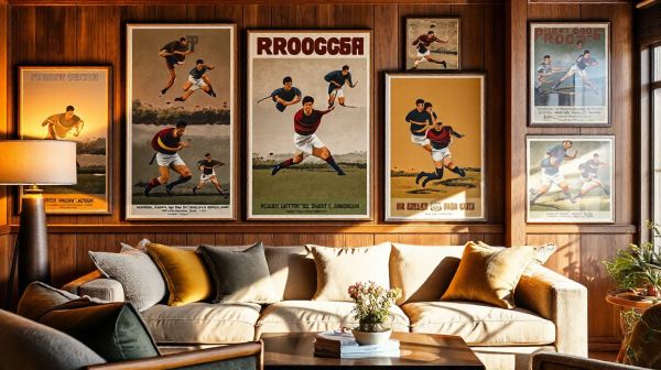 Top 10 affiches rugby vintage pour un décor stylé